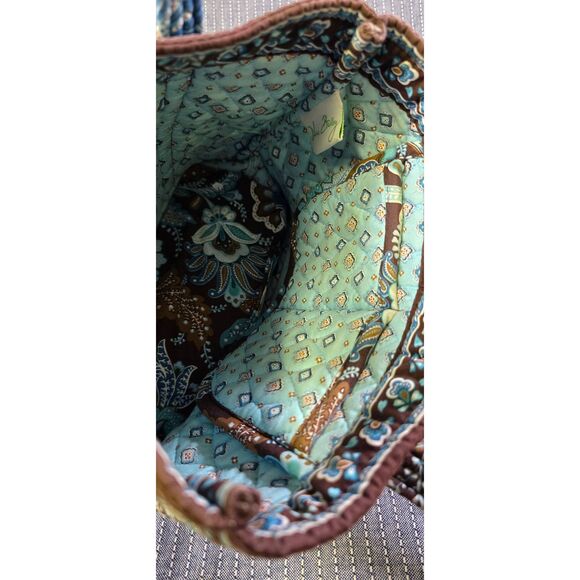 Vera Bradley Small Toggle Tote bag Java Blue Paisley Pattern - Picture 8 of 10